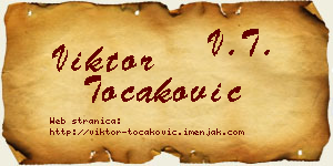 Viktor Točaković vizit kartica